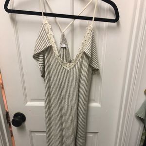 Zara Knit Gray/White Dress